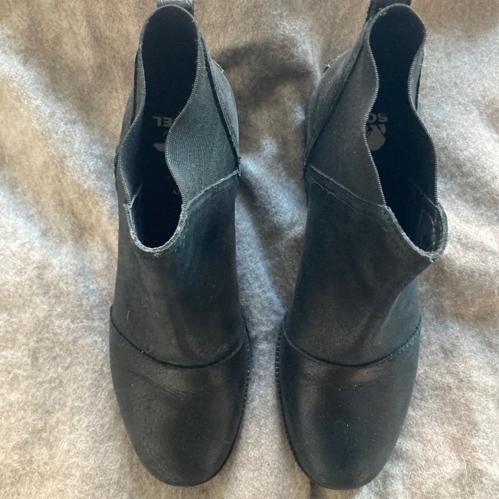 Sorel Black Chelsea Booties